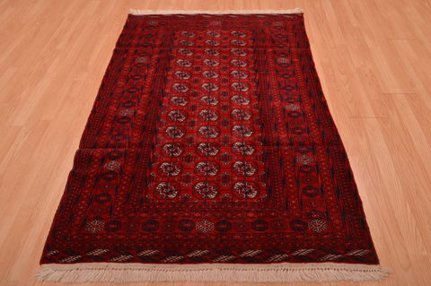 Khan Mohammadi Red Hand Knotted 40 X 61 Area Rug 100-109016 Image 4