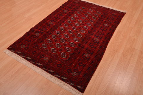 Khan Mohammadi Red Hand Knotted 40 X 61 Area Rug 100-109016 Image 5