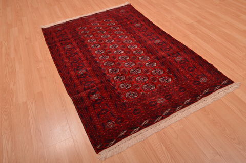 Khan Mohammadi Red Hand Knotted 40 X 61 Area Rug 100-109016 Image 6