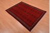 Khan Mohammadi Red Hand Knotted 39 X 56  Area Rug 100-109018 Thumb 2