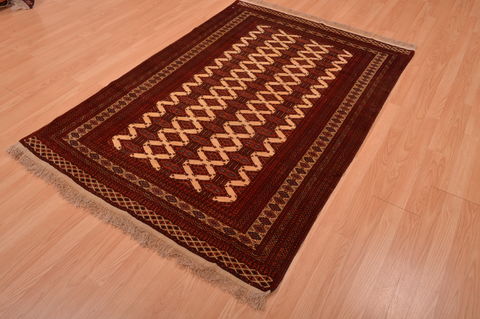 Khan Mohammadi Red Hand Knotted 45 X 64 Area Rug 100-109019 Image 5