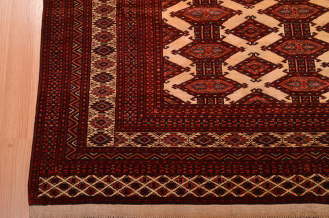 Khan Mohammadi Red Hand Knotted 45 X 64 Area Rug 100-109019 Image 9