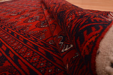 Khan Mohammadi Red Hand Knotted 40 X 51 Area Rug 100-109020 Image 13