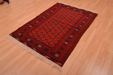 Khan Mohammadi Red Hand Knotted 40 X 51 Area Rug 100-109020 Image 6