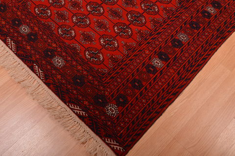Khan Mohammadi Red Hand Knotted 40 X 51 Area Rug 100-109020 Image 7