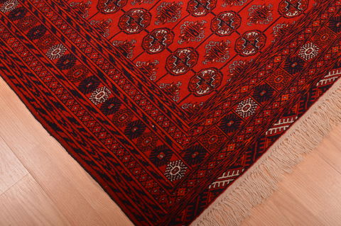 Khan Mohammadi Red Hand Knotted 40 X 51 Area Rug 100-109020 Image 8