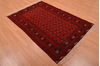 Khan Mohammadi Red Hand Knotted 40 X 51 Area Rug 100-109020 Thumb 3
