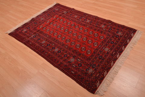 Khan Mohammadi Red Hand Knotted 41 X 511 Area Rug 100-109021 Image 6