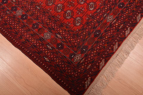 Khan Mohammadi Red Hand Knotted 41 X 511 Area Rug 100-109021 Image 7