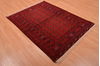 Khan Mohammadi Red Hand Knotted 43 X 53  Area Rug 100-109023 Thumb 14