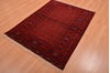 Khan Mohammadi Red Hand Knotted 43 X 53  Area Rug 100-109023 Thumb 2