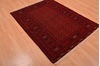 Khan Mohammadi Red Hand Knotted 43 X 53  Area Rug 100-109023 Thumb 4