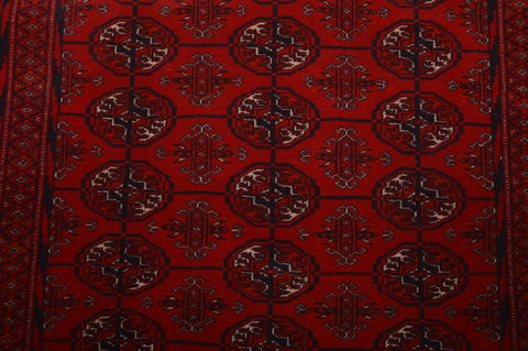 Khan Mohammadi Red Hand Knotted 45 X 61 Area Rug 100-109024 Image 10