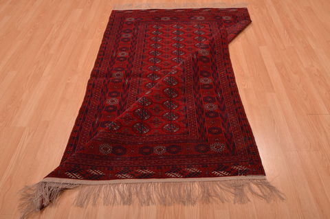Khan Mohammadi Red Hand Knotted 45 X 61 Area Rug 100-109024 Image 13
