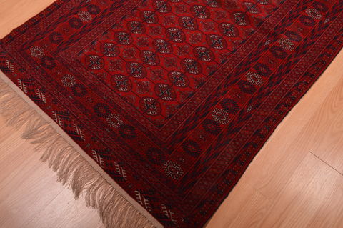 Khan Mohammadi Red Hand Knotted 45 X 61 Area Rug 100-109024 Image 7