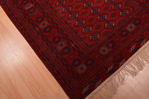 Khan Mohammadi Red Hand Knotted 45 X 61 Area Rug 100-109024 Image 8