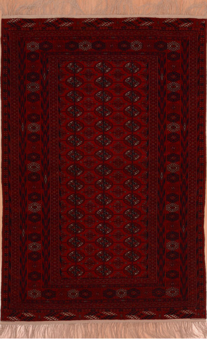 Khan Mohammadi Red Hand Knotted 45 X 61 Area Rug 100-109024 Image 0
