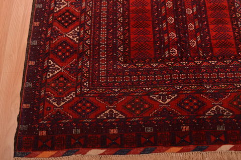 Khan Mohammadi Red Hand Knotted 51 X 83 Area Rug 100-109026 Image 10