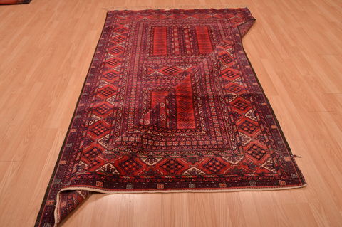 Khan Mohammadi Red Hand Knotted 51 X 83 Area Rug 100-109026 Image 13