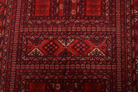 Khan Mohammadi Red Hand Knotted 51 X 83 Area Rug 100-109026 Image 9