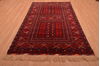 Khan Mohammadi Red Hand Knotted 51 X 83  Area Rug 100-109026 Thumb 1