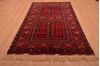 Khan Mohammadi Red Hand Knotted 51 X 83 Area Rug 100-109026 Thumb 1