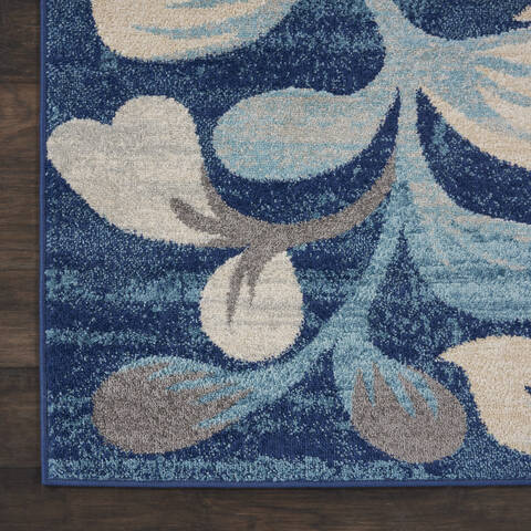 Nourison Tranquil Blue 80 X 100 Area Rug 805-109029 Image 1