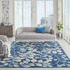 Nourison Tranquil Blue 80 X 100 Area Rug  805-109029 Thumb 3