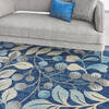 Nourison Tranquil Blue 80 X 100 Area Rug  805-109029 Thumb 4