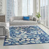 Nourison Tranquil Blue 80 X 100 Area Rug  805-109029 Thumb 5