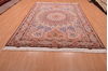 Tabriz Beige Hand Knotted 69 X 911  Area Rug 114-109044 Thumb 1