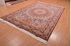 Tabriz Beige Hand Knotted 69 X 911  Area Rug 114-109044 Thumb 2