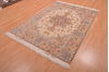 Tabriz Beige Hand Knotted 411 X 68  Area Rug 114-109046 Thumb 2