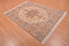 Tabriz Beige Hand Knotted 411 X 68  Area Rug 114-109046 Thumb 3