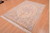 Tabriz Beige Hand Knotted 411 X 68  Area Rug 114-109046 Thumb 5