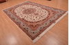 Tabriz Beige Hand Knotted 68 X 99  Area Rug 114-109047 Thumb 3