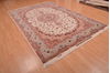Tabriz Beige Hand Knotted 68 X 99  Area Rug 114-109047 Thumb 5