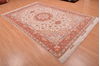 Tabriz Beige Hand Knotted 67 X 100 Area Rug 114-109048 Thumb 3