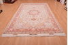 Tabriz Beige Hand Knotted 67 X 100 Area Rug 114-109048 Thumb 4
