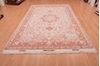 Tabriz Beige Hand Knotted 67 X 100  Area Rug 114-109048 Thumb 4