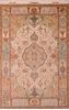 Tabriz Beige Hand Knotted 66 X 100  Area Rug 114-109050 Thumb 0
