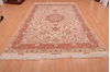 Tabriz Beige Hand Knotted 68 X 102  Area Rug 114-109052 Thumb 19