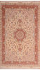 Tabriz Beige Hand Knotted 68 X 102  Area Rug 114-109052 Thumb 0