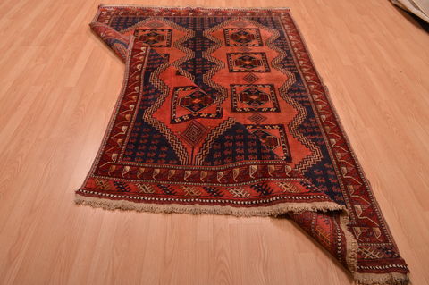 Khan Mohammadi Blue Hand Knotted 54 X 78 Area Rug 100-109057 Image 12