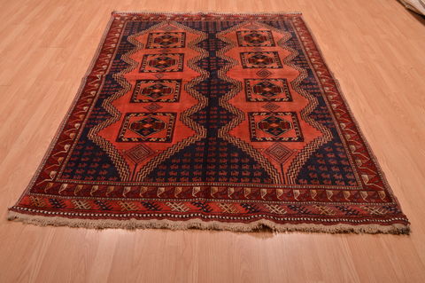 Khan Mohammadi Blue Hand Knotted 54 X 78 Area Rug 100-109057 Image 1