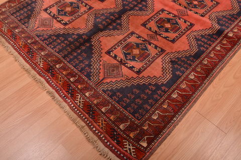 Khan Mohammadi Blue Hand Knotted 54 X 78 Area Rug 100-109057 Image 9