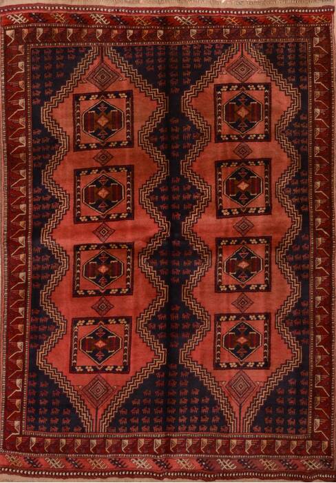 Khan Mohammadi Blue Hand Knotted 54 X 78 Area Rug 100-109057 Image 0