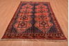 Khan Mohammadi Blue Hand Knotted 54 X 78  Area Rug 100-109057 Thumb 4