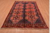 Khan Mohammadi Blue Hand Knotted 54 X 78 Area Rug 100-109057 Thumb 4