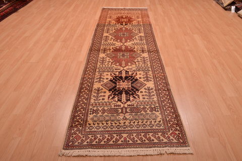 Shirvan Red Runner Hand Knotted 30 X 110 Area Rug 100-109059 Image 1